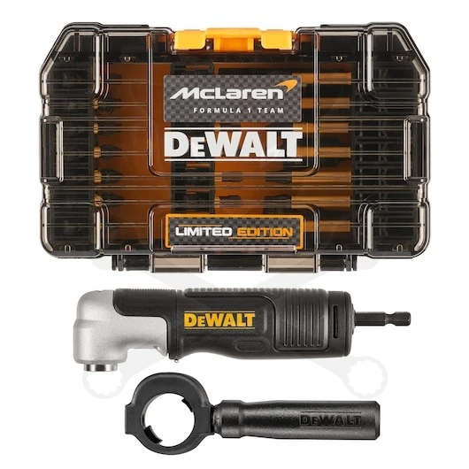 Bit készlet 33 db-os + 1/4" sarokcsavarozó adapter McLaren - Dewalt