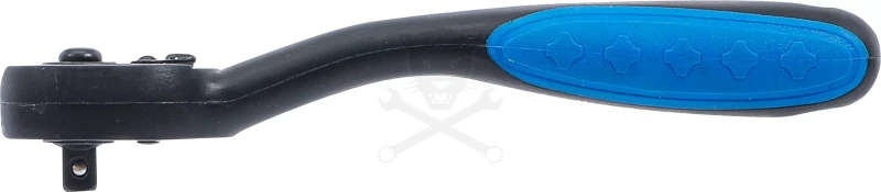 Crowa racsnis kulcs 1/4" 72 fogú, irányváltós, műanyag bevonattal - BGS