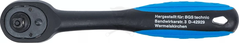 Crowa racsnis kulcs 1/4" 72 fogú, irányváltós, műanyag bevonattal - BGS