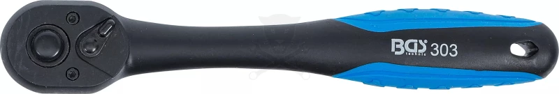 Crowa racsnis kulcs 3/8" 72 fogú, irányváltós, műanyag bevonattal - BGS