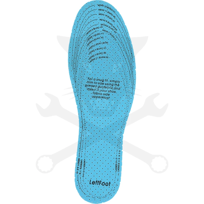 Munkavédelmi cipőhöz talpbetét ANTIBAKTERIÁLIS méretre vágható