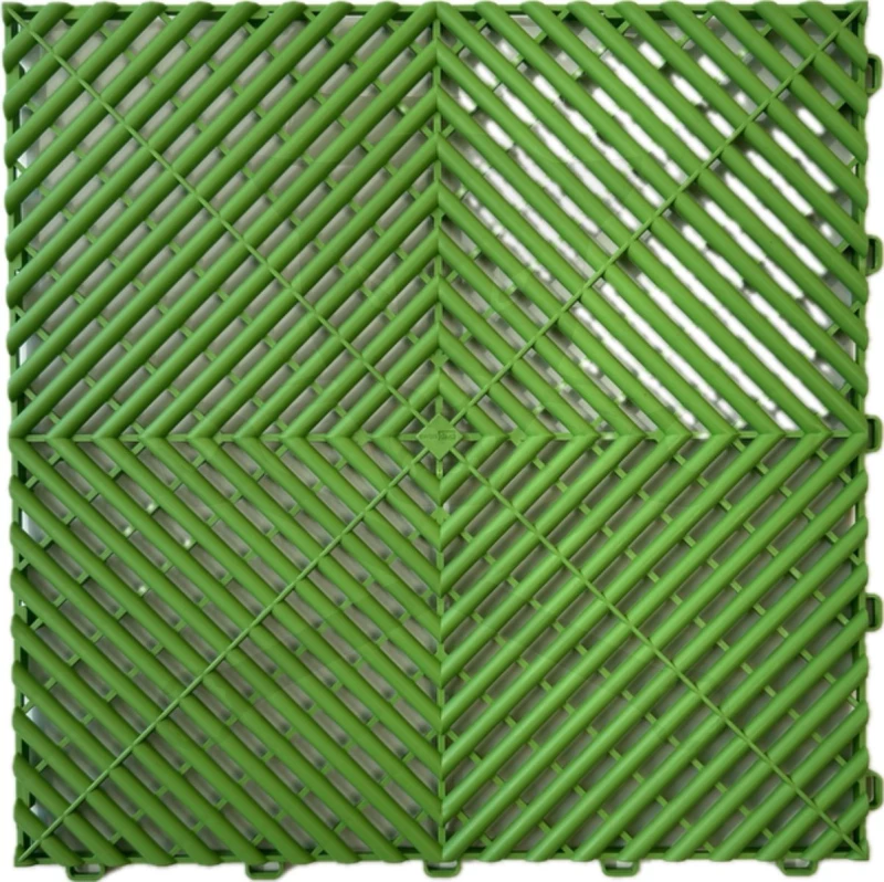 Műhelypadló - SwissDeck RibDeck Classic 33,3 x 33,3 cm - Fluor Green