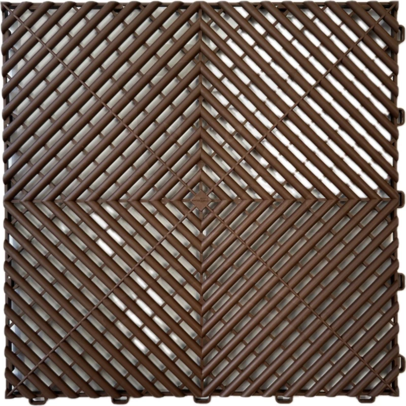 Műhelypadló - SwissDeck RibDeck Classic 33,3 x 33,3 cm - Chocolate Brown