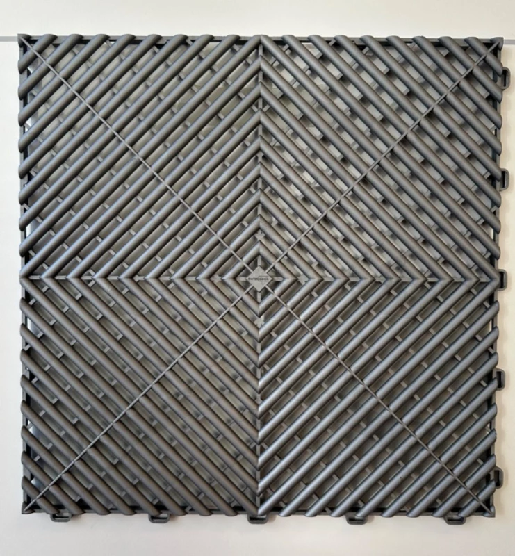 Műhelypadló - SwissDeck RibDeck Classic 33x33cm Pearl Grey RAL9007