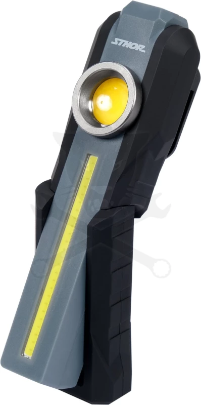 Szerelőlámpa LED COB + 1 ledes dönthető akkus 5W szerelőlámpa - Sthor