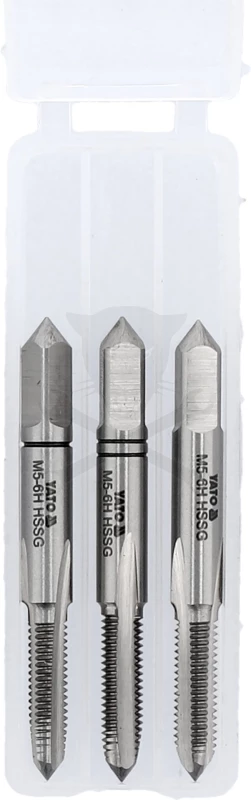 Menetfúró kézi készlet M05 x 0,8 - 3 db-os - Yato