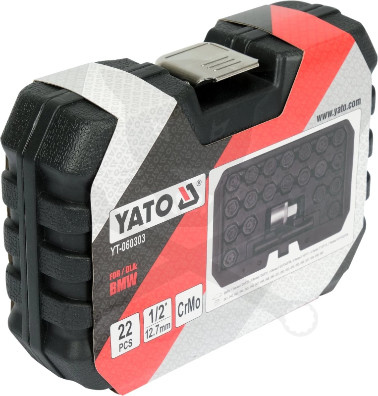 Kerékőr kulcs készlet BMW gyári kerékőrökhöz -lóhere minta- 22 db-os