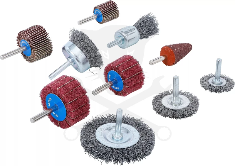 Drótkorong és lamellás körkrfe készlet - csapos - BGS