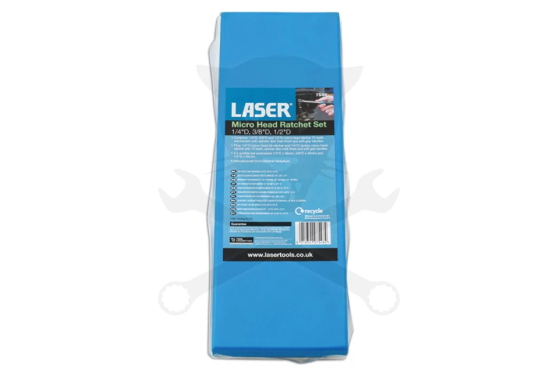 Crowa racsnis kulcs 1/4"-3/8"-1/2" Laser