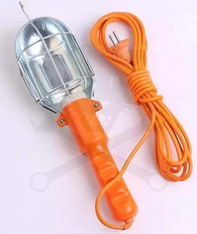 Szerelőlámpa steklámpa 230V-os 5 méteres kábellel -