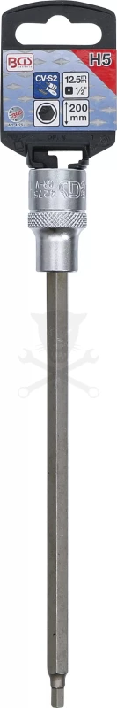 Rátűzőkulcs - crowa+bit 1/2" imbusz 5x200 mm hosszú