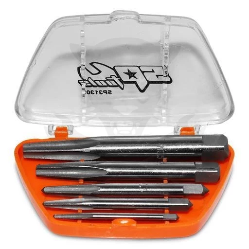 Csavarkiszedő - törtcsavar kihajtó készlet 4 db-os 1/8" - 3/8" - kúpos -