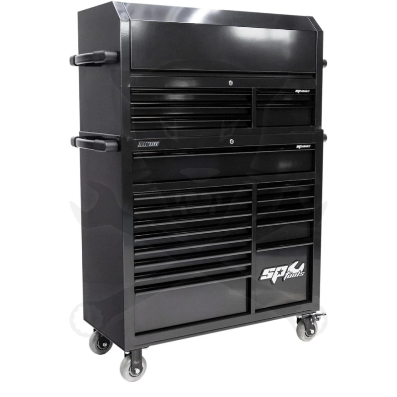 Szerszámos kocsi gyári-felszerelt 411 db-os 19 fiók CUSTOM S. FEKETE -