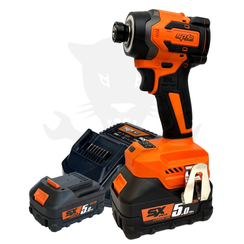 Ütvecsavarozó, akkus 18V 205 Nm 1/4" bit 2db 5.0Ah - SP Tools