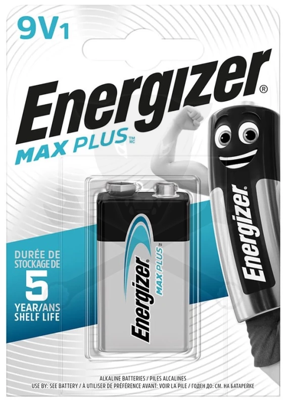 Elem 9V - 6LR61 - MN1604 - alkáli Energizer Max Plus