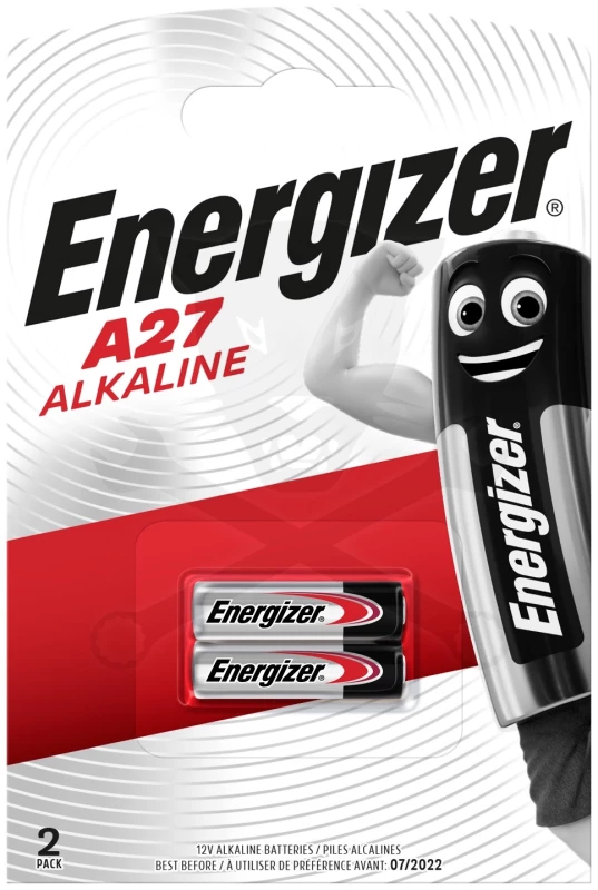 Elem 12V - A27 / LR27A / MN27 riasztóelem - 1 db - alkáli Energizer