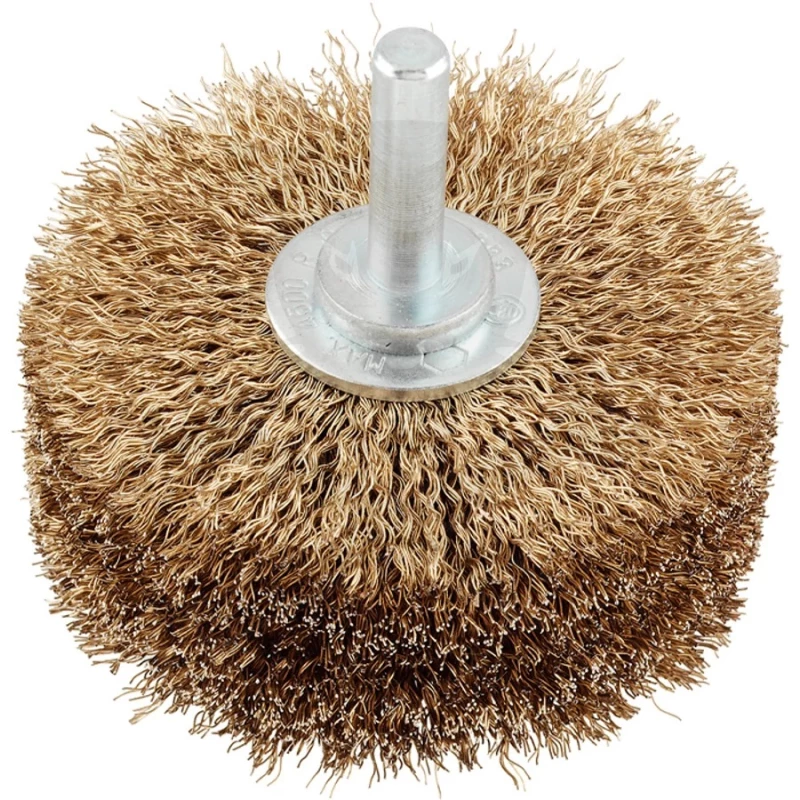 Drótkorong csapos körkefe 80 mm-es acél szálak réz bevonat 80x8mm