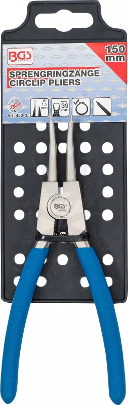 Fogó seeger Genius 06" - 150 mm / 25 mm külső egyenes