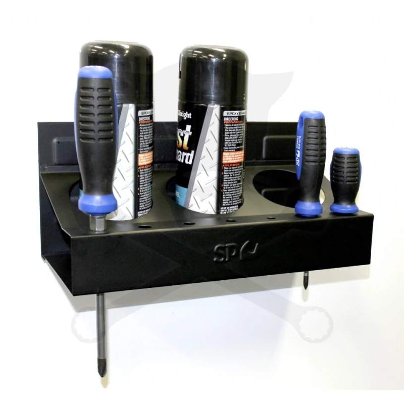 Mágneses tartó - 3 db flakon + 7 db csavarhúzó tároló - SP Tools