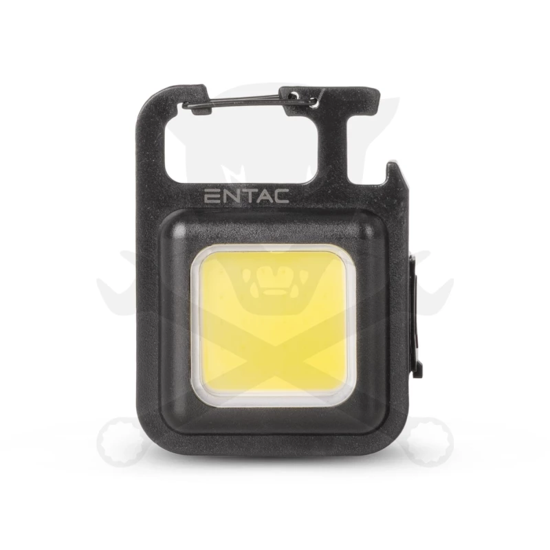 Kulcstartólámpa karabínerrel Li-ion 300 lm COB LED 3 funkciós - ENTAC