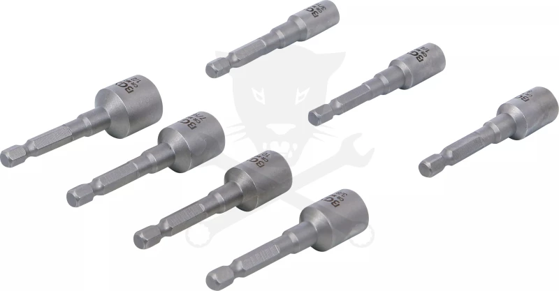 Csavarkiszedő készlet - sérült fejű csavarokhoz hatlap / 1/4" 7 db-os -