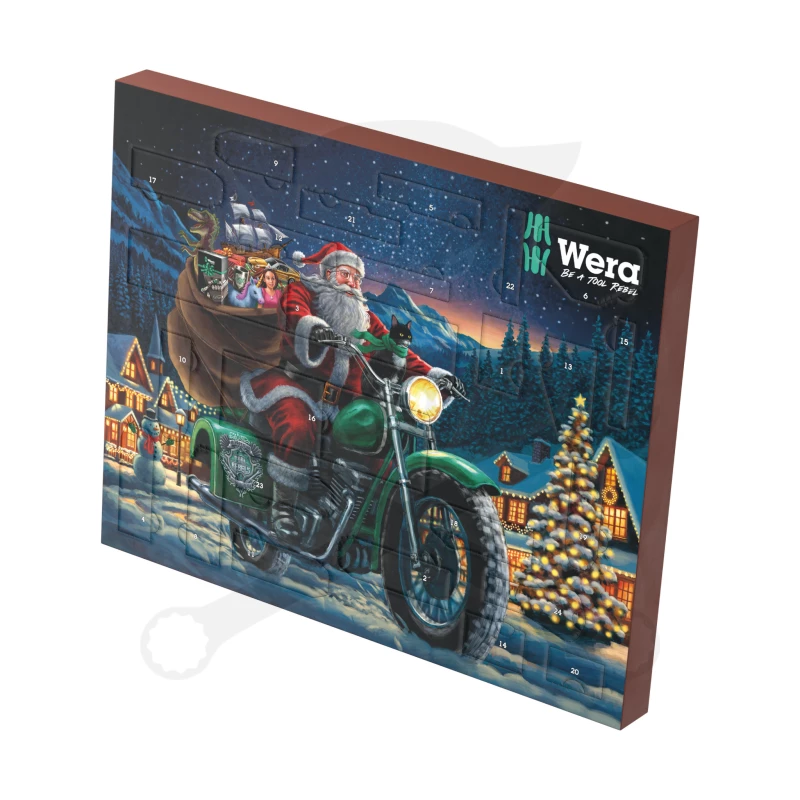 Karácsonyi szerszámkészlet ADVENTI KALENDÁRIUM 28 db-os - Wera