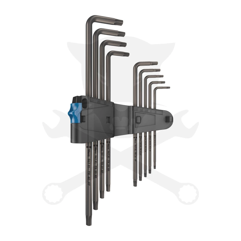 Torx kulcs készlet 9 részes T8 - T40 hosszú - Wera