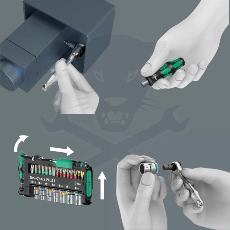Csavarhúzó bit készlet 39 db-os - metrikus - Tool-Check Plus 1 - Wera