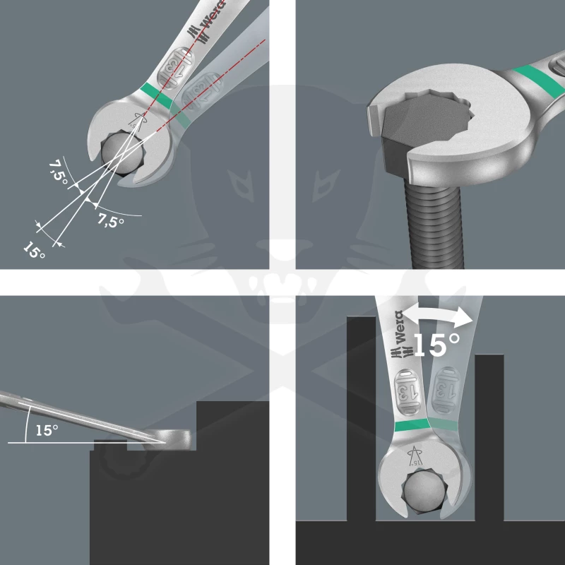 Csillag-villáskulcs készlet 15 db-os 5,5 - 19 mm Joker - Wera