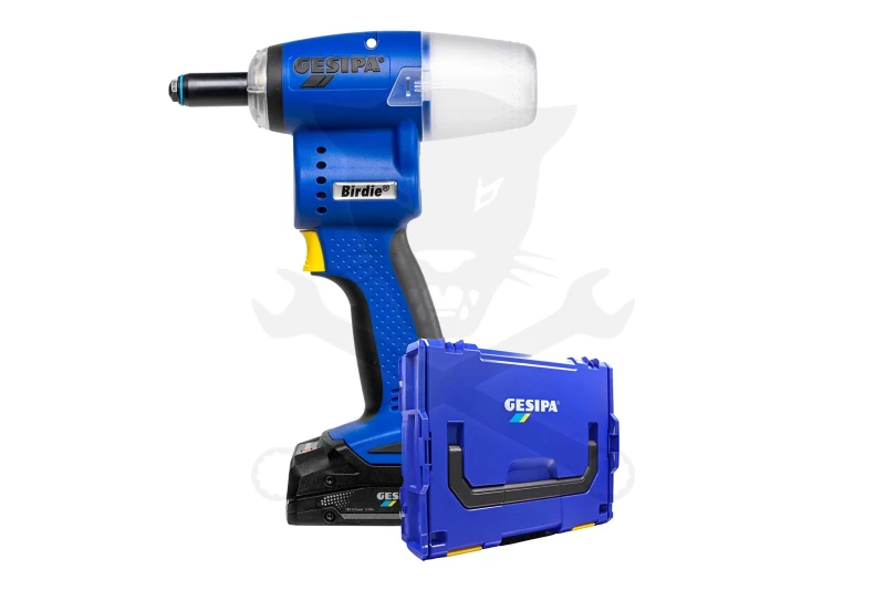 Popszegecshúzó akkus 2.4-6.0 mm 1db 2Ah, kofferban - Birdie - Gesipa