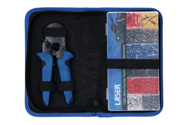 Fogó, krimpelő készlet 4 pofás - Laser