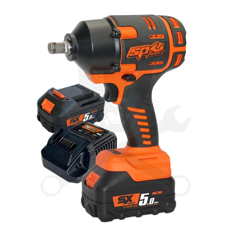 Ütvecsavarozó, akkus 18V 970 Nm 1/2" 2db 5Ah - SP Tools