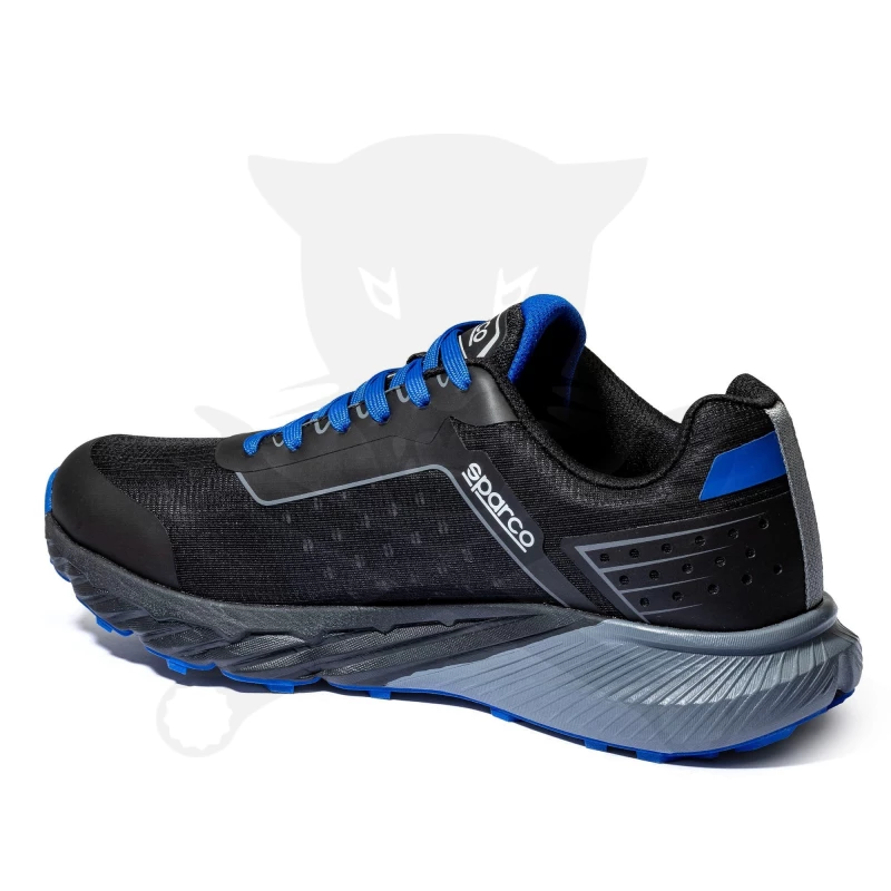 Munkacipő orrvédelem nélküli SPARCO - S-Park GAP O1 SR FO HRO Fekete-Kék 46