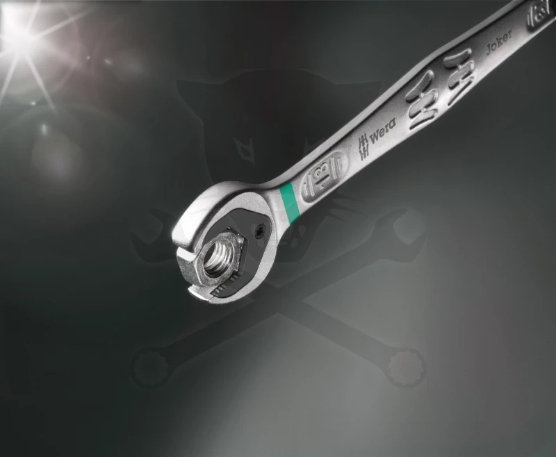 Csillag-villás racsnis készlet 11r. 8-19 mm - 6000 Joker - Wera