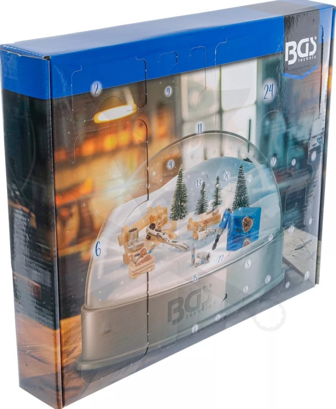 Karácsonyi szerszámkészlet ADVENTI KALENDÁRIUM 44 db-os - BGS