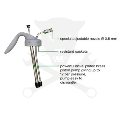 Oldószer permetező kézi 1 liter műanyag 12 bar PCA12.0 - IWATA
