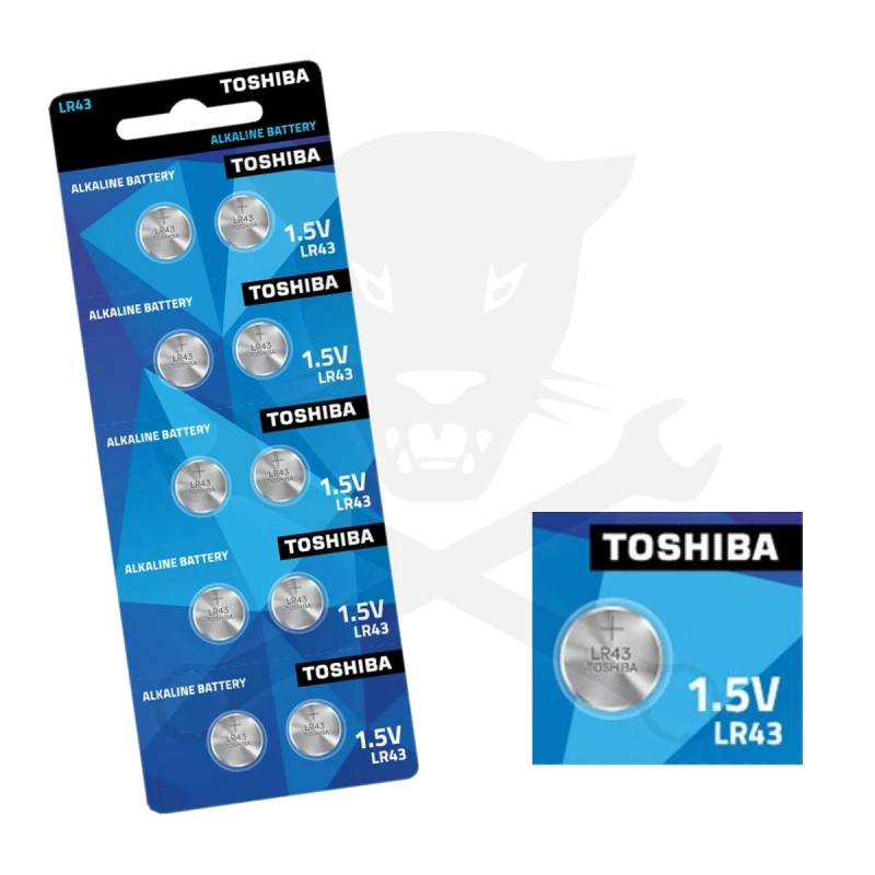 Elem 1.5V - LR43 gombelem - Toshiba