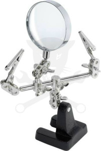 Panel tartó + nagyító - harmadik kéz