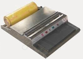 Kézi habtálca csomagológép 550 mm - Inox kivitel