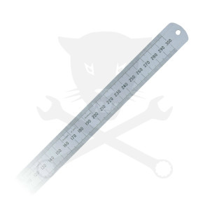 Vonalzó, acél, merev 300 mm x 25 mm metrikus és colos (KEN-518-3310K)