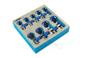 Nyomatékkulcs villás/csuklós 9 db adap.klt.1/2"Crowfoot 17-32 mm