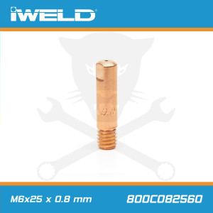 CO áramátadó fúvóka normál M6x25 x 0,8 mm - Iweld