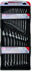 Csillag-villáskulcs készlet 25 db COLOS - ritka X/32-es colos méretek is!