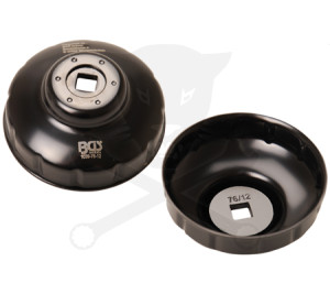 Olajszűrő leszedő kupak 076 mm x 12 borda /barázda/ profil - BGS