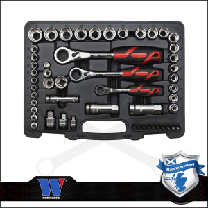 Dugókulcs készlet 1/4" - 3/8" - 1/2" Go-Through System - Welzh