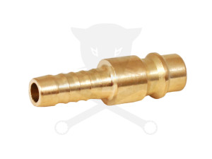 Levegős csatlakozó - gyorscsatlakozó apa - RÉZ - tömlővég 8 mm -OLASZ