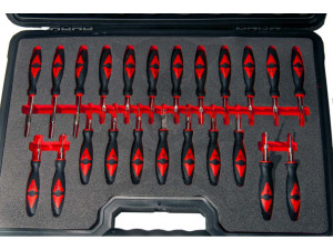 Kábelcsatlakozó szerelő - saru eltávolító készlet 23 db-os