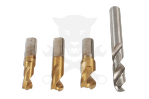 Ponthegesztés lefúró készlet 4 db-os HSS-Co5 + titán bevonat - Laser