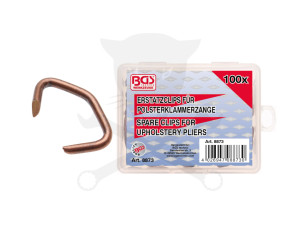 Fém kárpit-kapocs készlet 100 db kapocs - BGS