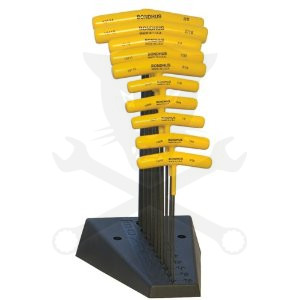 Imbuszkulcs készlet T-mark. gömbv. inch 3/32-3/8" - BTX10/S Bondhus